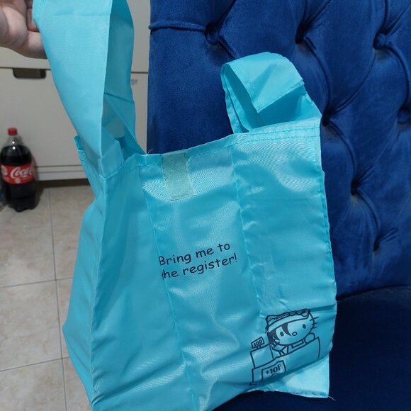 Super Practical Cute Foldable HELLO KITTY Shopping Market Bag Tote Lightweight - Picture 4 of 14